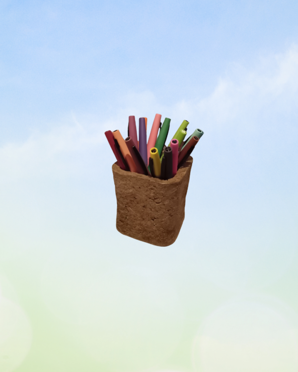 Pot de rangement – pâte de carton recyclé