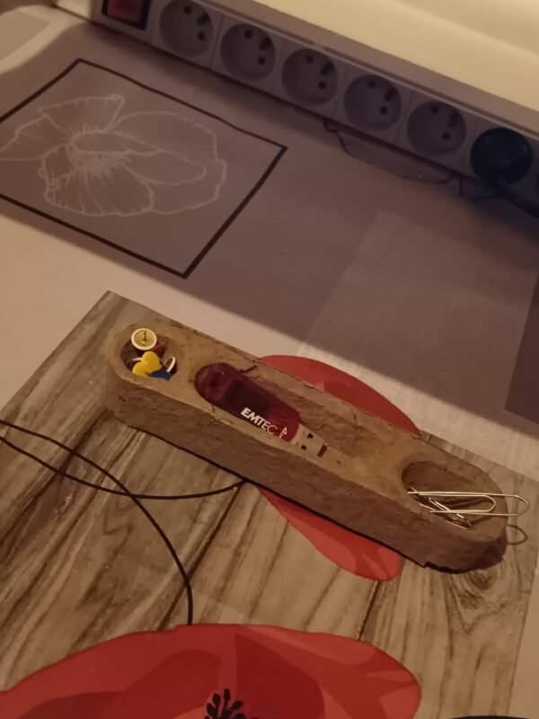 Vide-poche de bureau – carton recyclé